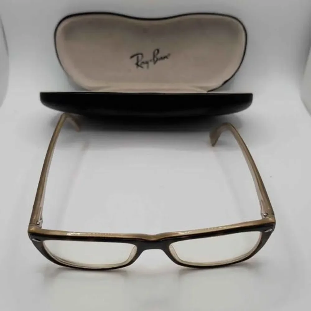 Ray-Ban RB5255 5075 Eyeglasses Frame Tortoise Beige Frames Only 51-16 135 Case